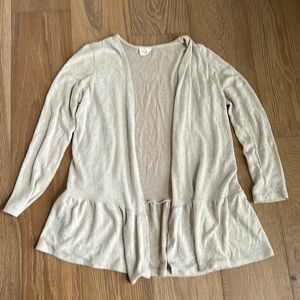 143Story Ruffle Hem Cardigan